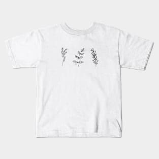 Hand Drawn Flowers Kids T-Shirt